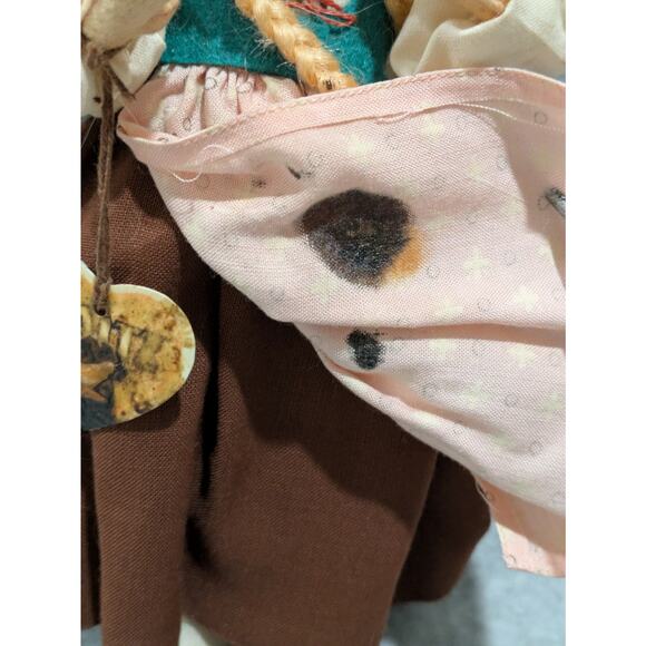 BAITZ Doll With Original Tag Whistling Hand Painted Bisque Face Vintage 2 Pcs - Picture 11 of 16